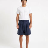 SHORTS IN LINO BLUE - Benevierre