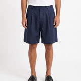 SHORTS IN LINO BLUE - Benevierre
