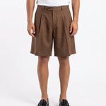 SHORTS IN LINO BROWN - Benevierre