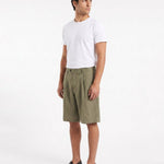 SHORTS IN LINO GREEN - Benevierre