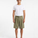 SHORTS IN LINO GREEN - Benevierre