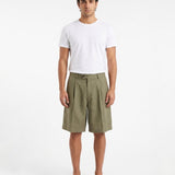 SHORTS IN LINO GREEN - Benevierre