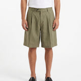 SHORTS IN LINO GREEN - Benevierre