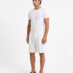 SHORTS IN LINO WHITE - Benevierre