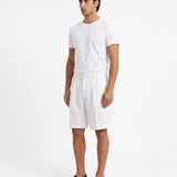 SHORTS IN LINO WHITE - Benevierre