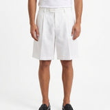 SHORTS IN LINO WHITE - Benevierre