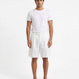 SHORTS IN LINO WHITE - Benevierre
