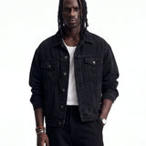SKYLINE DENIM JACKET BLACK - Benevierre