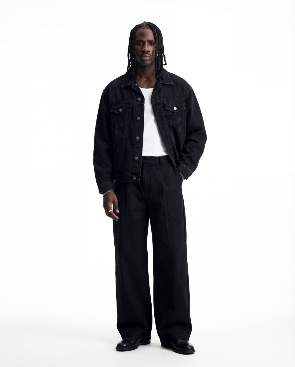 SKYLINE DENIM JACKET BLACK - Benevierre