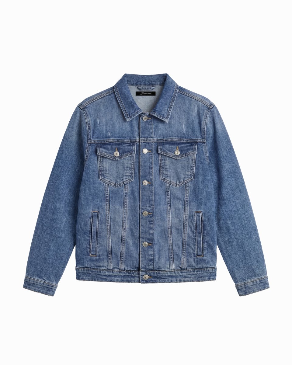 SKYLINE DENIM JACKET LIGHT BLUE - Benevierre