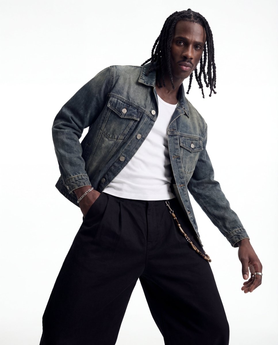 SKYLINE DENIM JACKET RAW - Benevierre