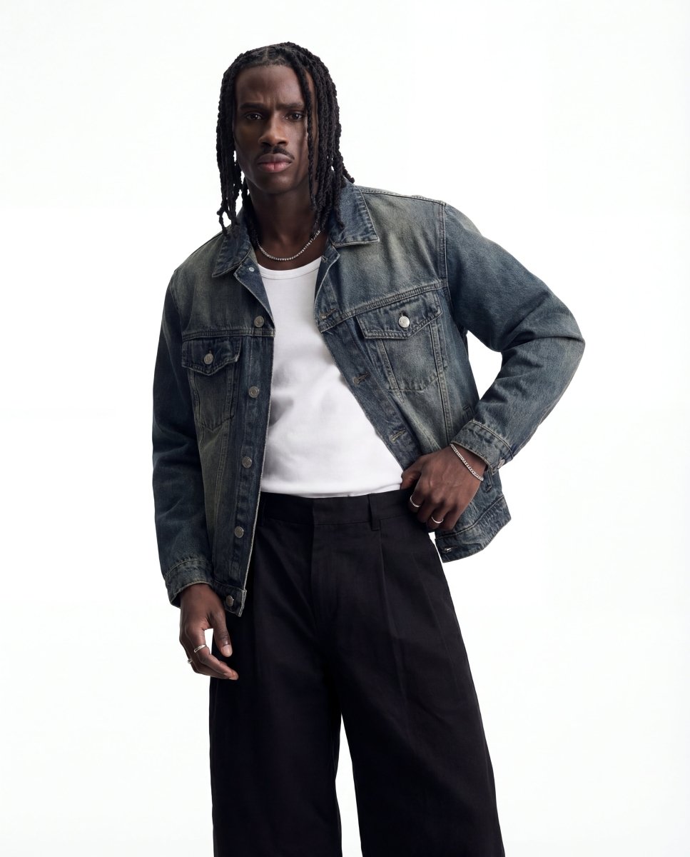 SKYLINE DENIM JACKET RAW - Benevierre