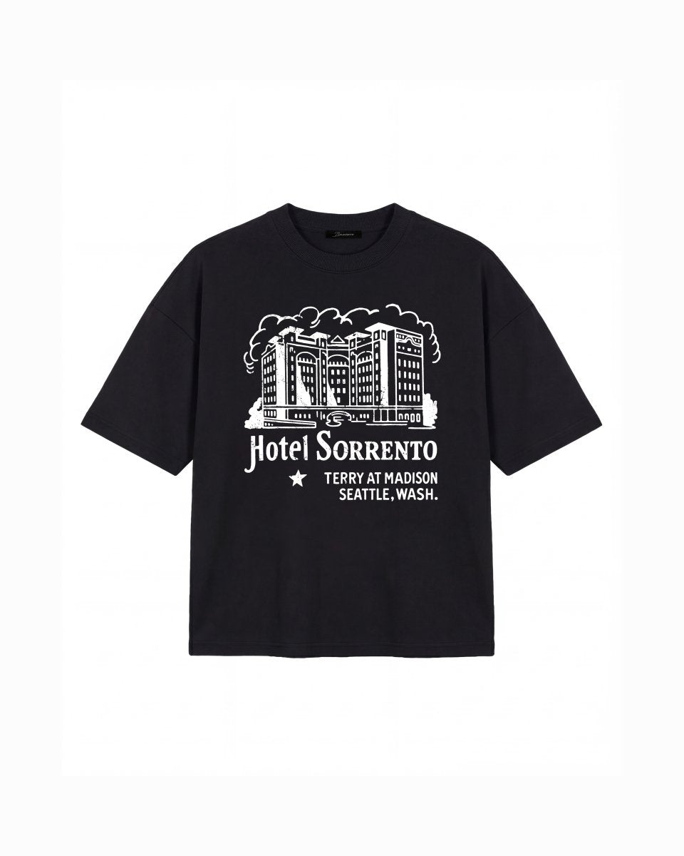 'SORRENTO' BLACK TEE - Benevierre