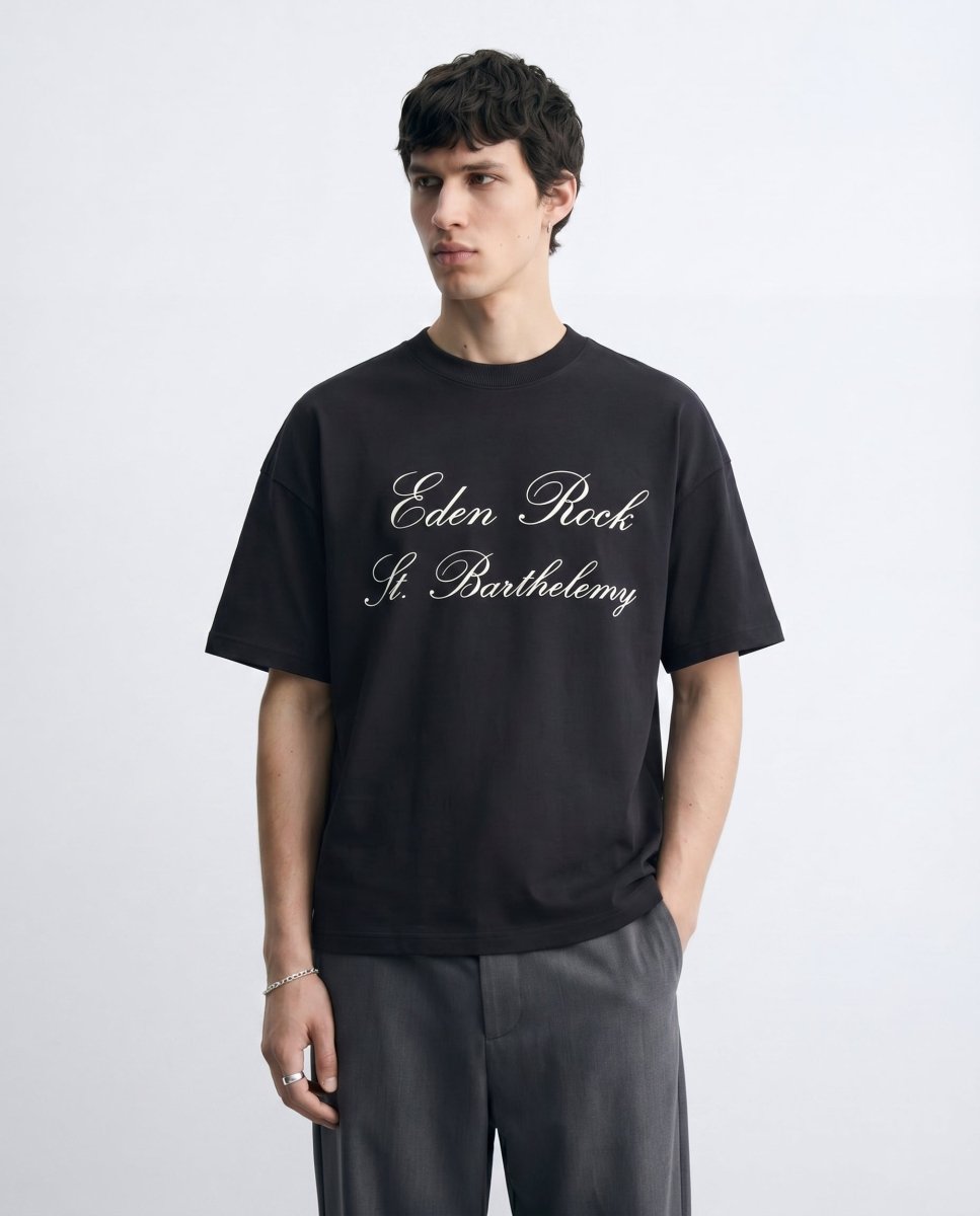 'ST. BARTHELEMY' BLACK TEE - Benevierre