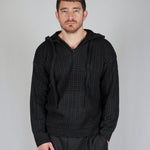 SWEATER HOODLACE BLACK - Benevierre