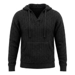 SWEATER HOODLACE BLACK - Benevierre