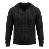 SWEATER HOODLACE BLACK - Benevierre