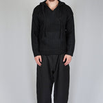 SWEATER HOODLACE BLACK - Benevierre