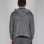 SWEATER HOODLACE GREY - Benevierre