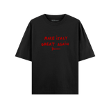 T - SHIRT BLACK MAKE ITALY GREAT AGAIN - Benevierre