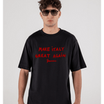 T - SHIRT BLACK MAKE ITALY GREAT AGAIN - Benevierre