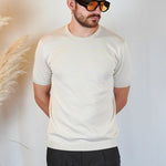 T - SHIRT IN MAGLIA BEIGE - Benevierre