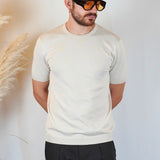 T - SHIRT IN MAGLIA BEIGE - Benevierre