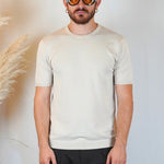 T - SHIRT IN MAGLIA BEIGE - Benevierre