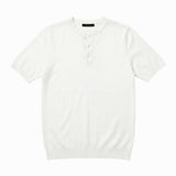 T - SHIRT IN MAGLIA COLLO SERAFINO BIANCA - Benevierre