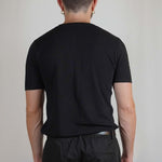 T - SHIRT IN MAGLIA COLLO SERAFINO NERA - Benevierre