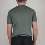 T - SHIRT IN MAGLIA COLLO SERAFINO VERDE - Benevierre