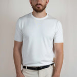 T - SHIRT IN MAGLIA DI VISCOSA BIANCA - Benevierre