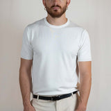 T - SHIRT IN MAGLIA DI VISCOSA BIANCA - Benevierre