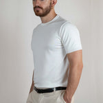 T - SHIRT IN MAGLIA DI VISCOSA BIANCA - Benevierre