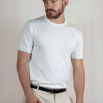 T - SHIRT IN MAGLIA DI VISCOSA BIANCA - Benevierre