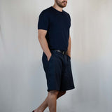 T - SHIRT IN MAGLIA DI VISCOSA BLU - Benevierre