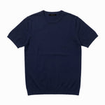 T - SHIRT IN MAGLIA DI VISCOSA BLU - Benevierre
