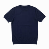 T - SHIRT IN MAGLIA DI VISCOSA BLU - Benevierre