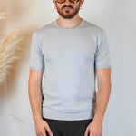 T - SHIRT IN MAGLIA GRIGIA - Benevierre