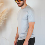 T - SHIRT IN MAGLIA GRIGIA - Benevierre