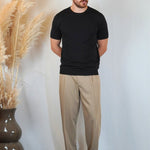 T - SHIRT IN MAGLIA NERA - Benevierre