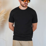 T - SHIRT IN MAGLIA NERA - Benevierre