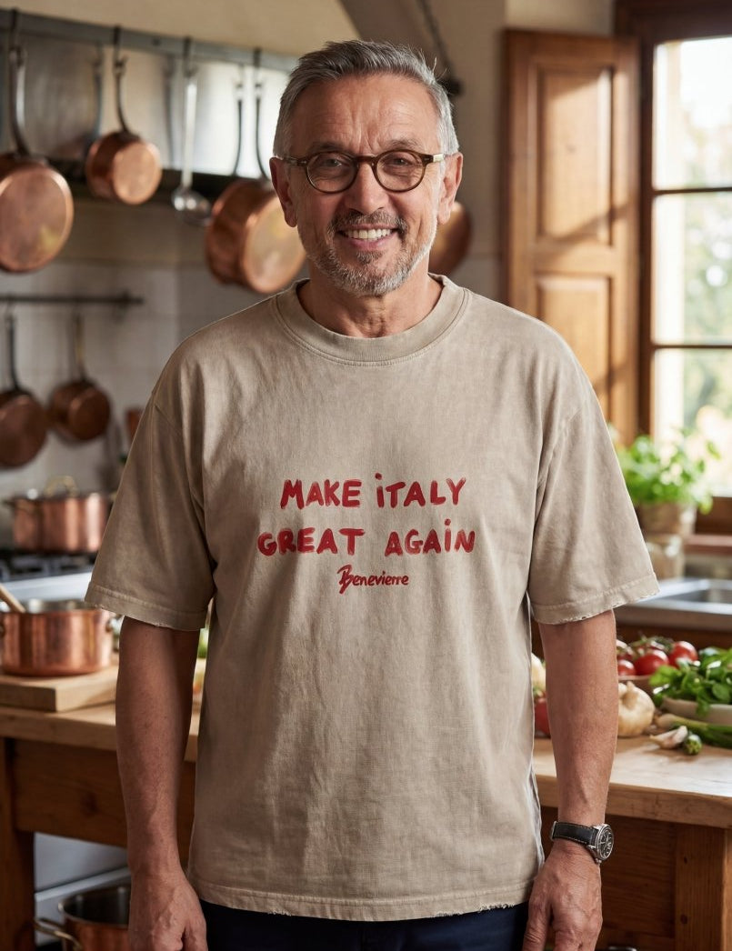 T - SHIRT SAND MAKE ITALY GREAT AGAIN - Benevierre