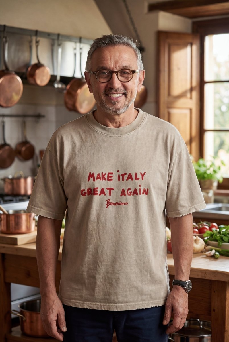 T - SHIRT SAND MAKE ITALY GREAT AGAIN - Benevierre