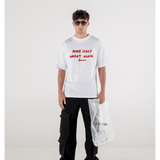 T - SHIRT WHITE MAKE ITALY GREAT AGAIN - Benevierre