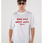 T - SHIRT WHITE MAKE ITALY GREAT AGAIN - Benevierre