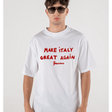 T - SHIRT WHITE MAKE ITALY GREAT AGAIN - Benevierre
