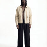URBAN LEATHER JACKET BEIGE - Benevierre