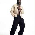 URBAN LEATHER JACKET BEIGE - Benevierre