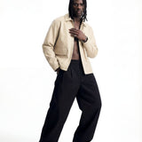 URBAN LEATHER JACKET BEIGE - Benevierre